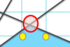 自動運転の釣りポイントと「角」が一致しないケースの拡大画像