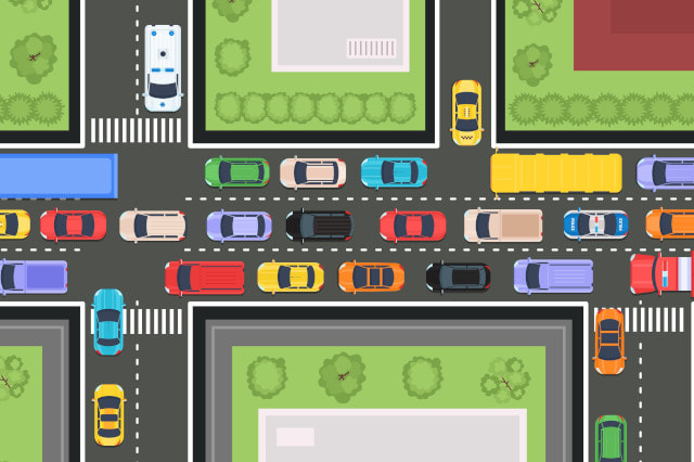 交通シミュレーションによる渋滞予測などの適用事例（サンプルプログラムあり）